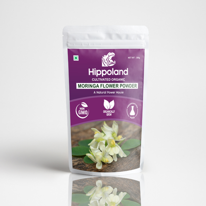 Hippoland Organic Moringa Flower Powder | 100grams | 200grams | 500grams | 1kg