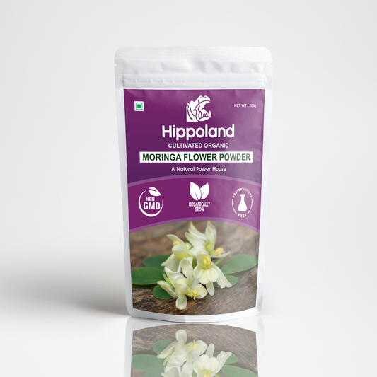 Hippoland Organic Moringa Flower Powder | 100grams | 200grams | 500grams | 1kg