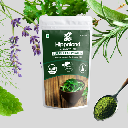 Hippoland Organic Curry Leaf Powder | 100grams | 200grams | 500grams | 1kg