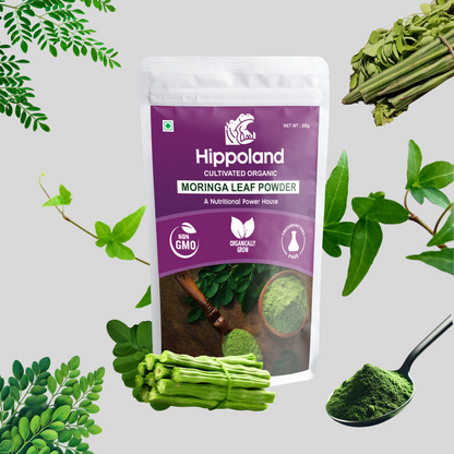 Hippoland Organic Moringa Leaf Powder | 100grams | 200grams | 500grams | 1kg