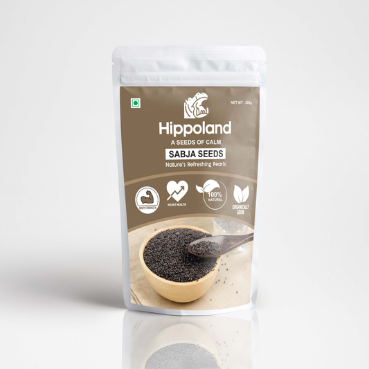 Hippoland Organic Sabja Seeds | 100grams | 200grams | 500grams | 1kg