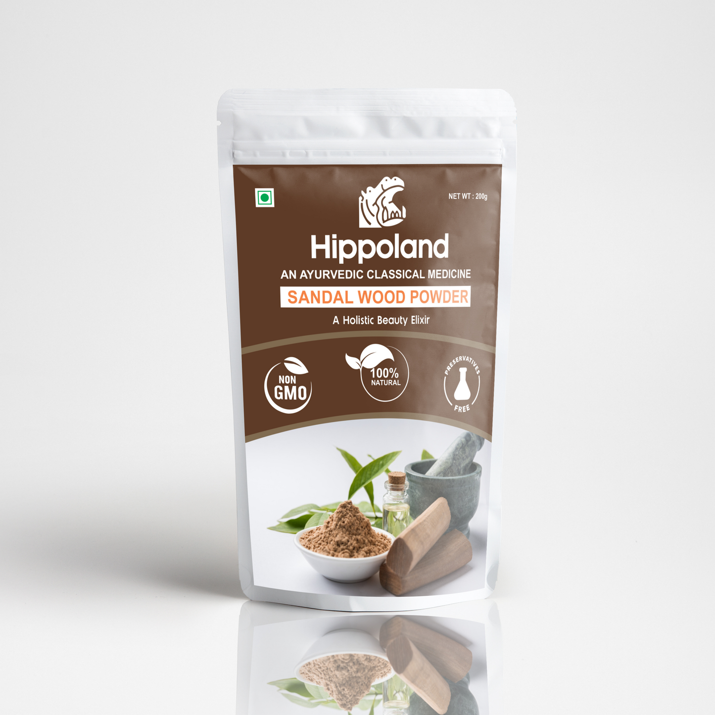 Hippoland Organic Sandalwood Powder | 100grams | 200grams | 500grams | 1kg