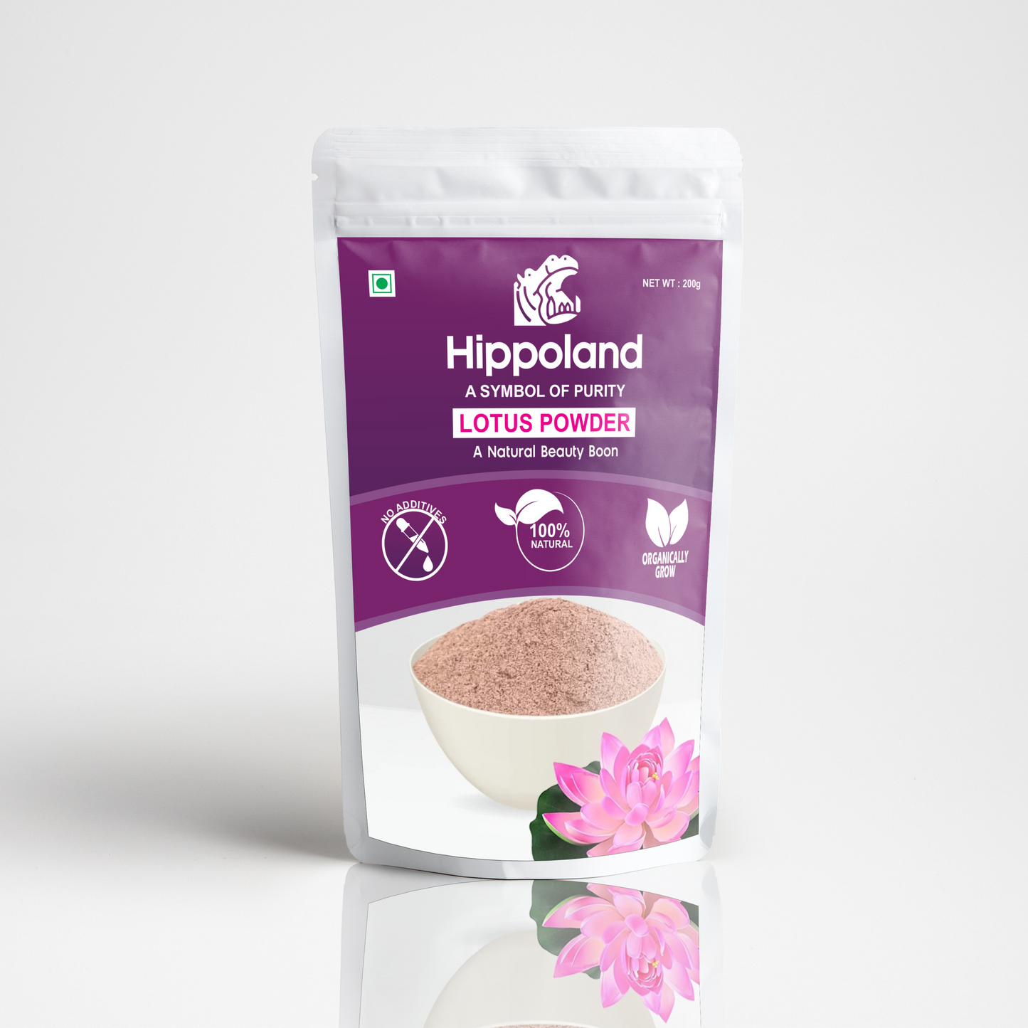 Hippoland Organic Lotus Powder | 100grams | 200grams | 500grams | 1kg