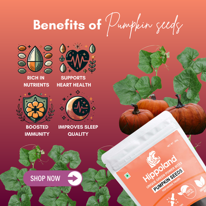 Hippoland Organic Pumpkin Seeds| 100grams | 200grams | 500grams | 1kg