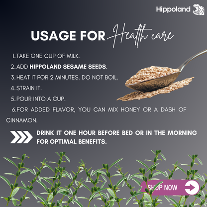 Hippoland Organic Sesame Seeds | 100grams | 200grams | 500grams | 1kg