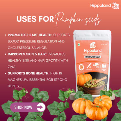 Hippoland Organic Pumpkin Seeds| 100grams | 200grams | 500grams | 1kg