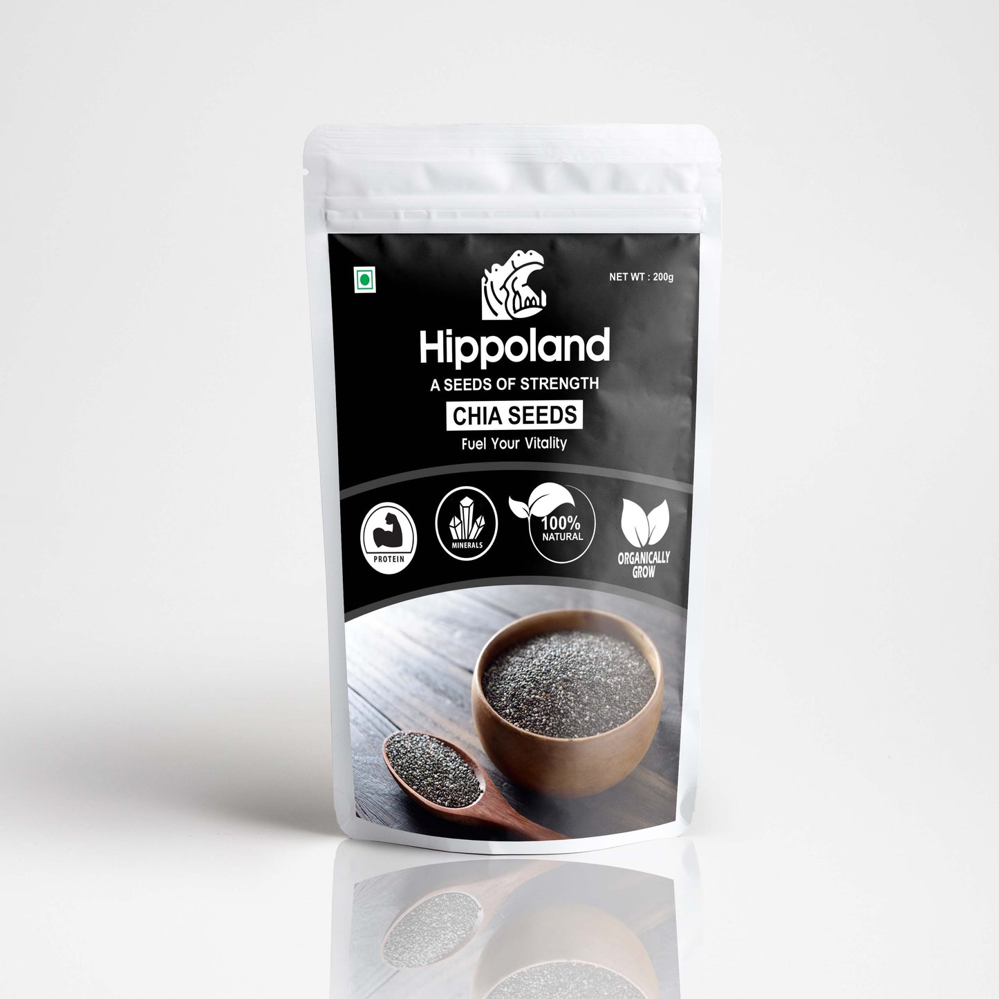 Hippoland Organic Chia Seeds | 100grams | 200grams | 500grams | 1kg